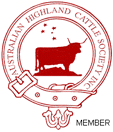 Member of the Australian Highland Cattle Society AHCS Logo